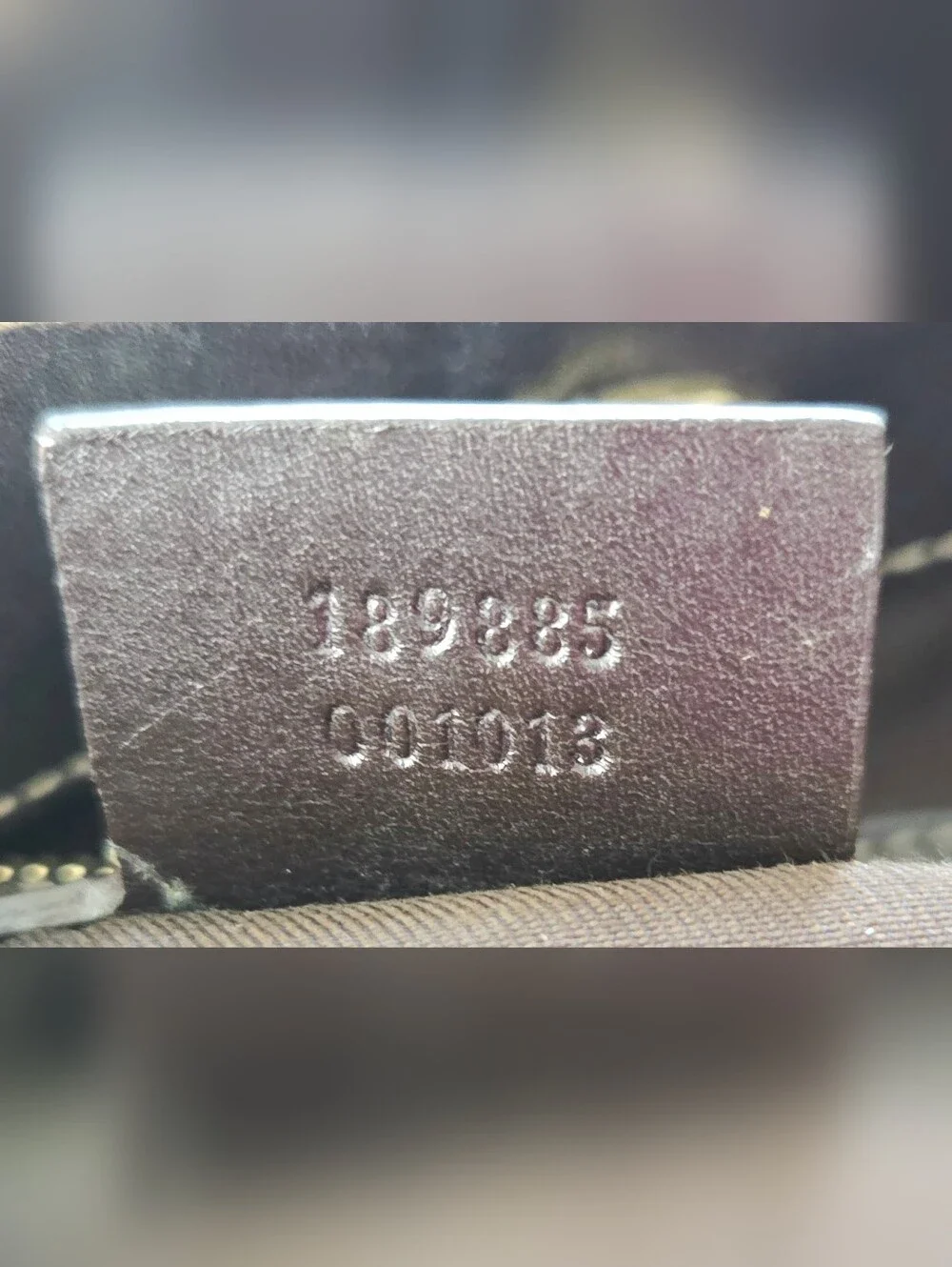 Y2K VINTAGE GUCCI QUEEN BOW GG MONOGRAM HOBO SHOULDER BAG.